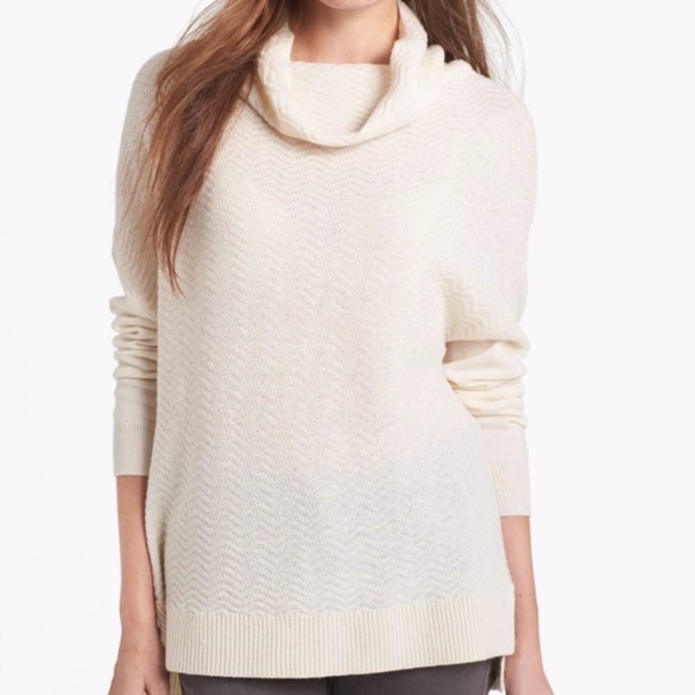 Joie Cashmere Chesney Wool Blend Cowl Neck Size XS